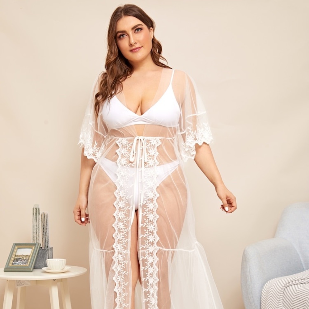 SHEIN sheer robe